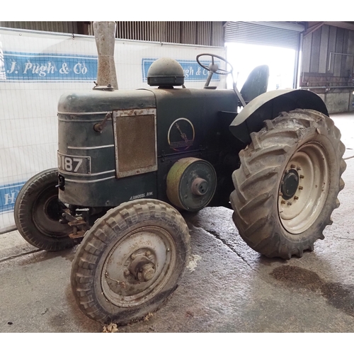 106 - Field Marshall Series 2 contractors Tractor. 1948. Engine is free. Fitted with high speed gearbox an... 