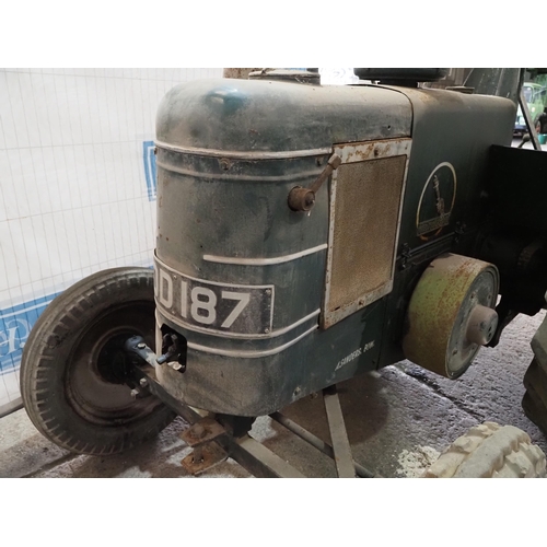 106 - Field Marshall Series 2 contractors Tractor. 1948. Engine is free. Fitted with high speed gearbox an... 