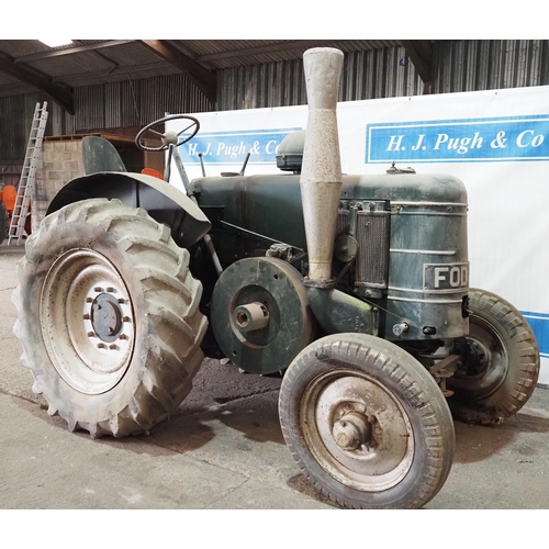 106 - Field Marshall Series 2 contractors Tractor. 1948. Engine is free. Fitted with high speed gearbox an... 