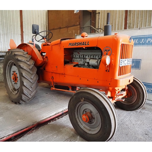 111 - Marshall MP6 Long wheel base tractor. 1958. Runs and drives. Fitted with Boughton 16N winch. S/n 674... 