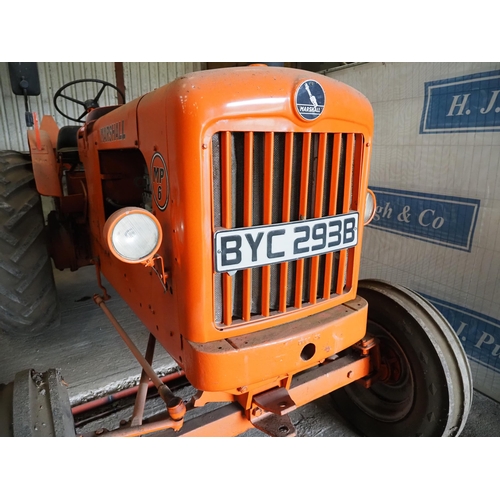 111 - Marshall MP6 Long wheel base tractor. 1958. Runs and drives. Fitted with Boughton 16N winch. S/n 674... 