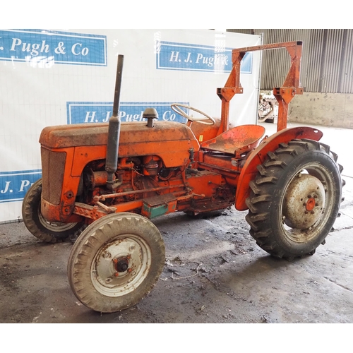 112 - BMC 9/16 Tractor. Runs and drives. Engine has been overhauled. Fitted with roll frame and good rear ... 