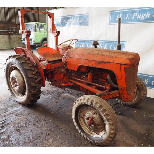 112 - BMC 9/16 Tractor. Runs and drives. Engine has been overhauled. Fitted with roll frame and good rear ... 