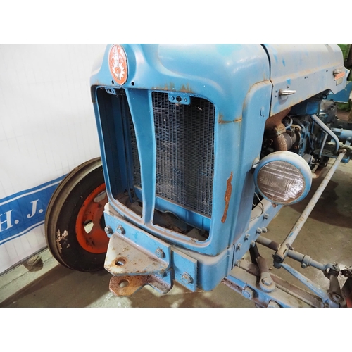 114 - Fordson Power Major Industrial tractor. Runs and drives. Fitted with down swept exhaust and good fro... 