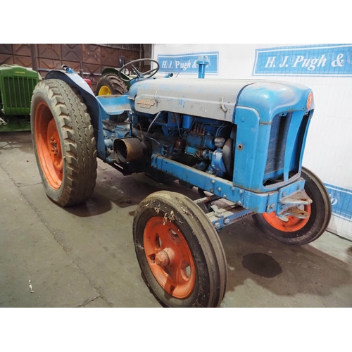 114 - Fordson Power Major Industrial tractor. Runs and drives. Fitted with down swept exhaust and good fro... 