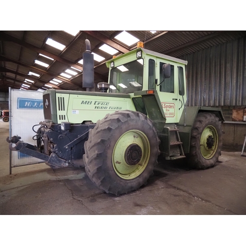 116 - Mercedes Benz MB Trac 1600 Turbo tractor. 1990. Runs and drives. SN- 36695410105106. Fitted with air... 