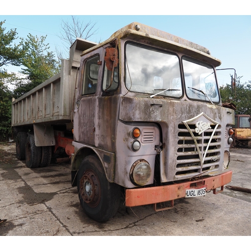 123 - Foden S80 Gardner 180 tipping lorry. 1978. Reg UGL 163S