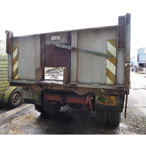 123 - Foden S80 Gardner 180 tipping lorry. 1978. Reg UGL 163S