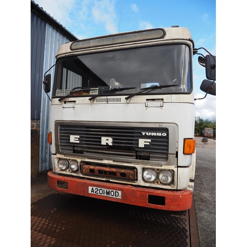 124 - ERF Turbo C32 Lorry. E series. 1983. 14000CC. 32520 KG Gross. SN-48924.  Reg A201 MOD. V5