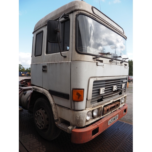 124 - ERF Turbo C32 Lorry. E series. 1983. 14000CC. 32520 KG Gross. SN-48924.  Reg A201 MOD. V5