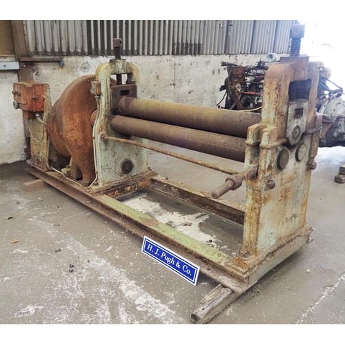 44 - R.J Edwards metal sheet roller with motor