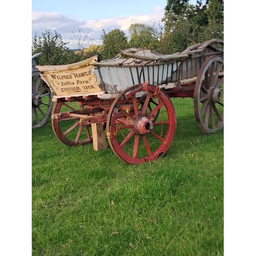 132 - Oxfordshire wagon. 'Wilfred Hawes Sutton Farm'