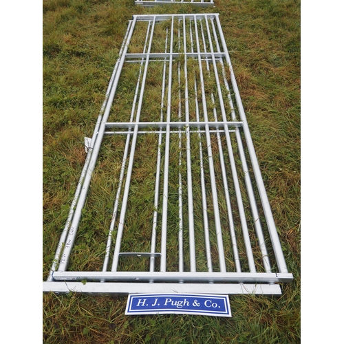 120 - Galvanised 7 bar gates 12ft - 2