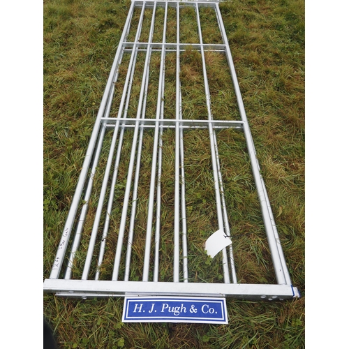 122 - Galvanised 7 bar gates 12ft - 2