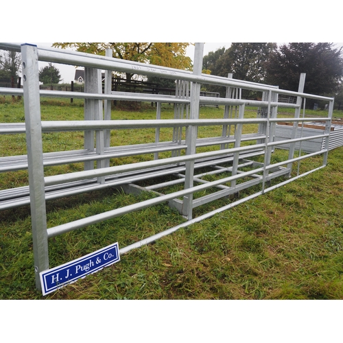 133 - Heavy duty 5 bar cattle gate 16ft - 1