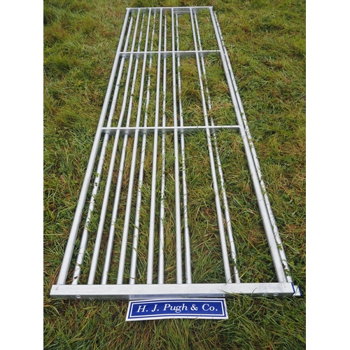 155 - Galvanised 7 bar gates 12ft - 2