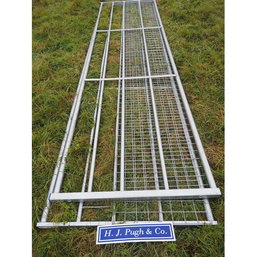 159 - Half mesh gates 14ft - 1 + 15ft - 1