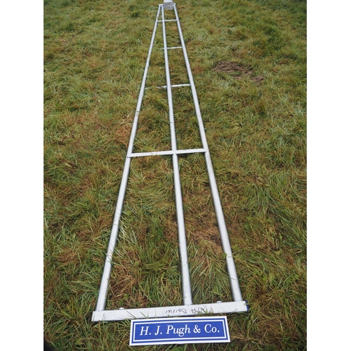 167 - Heavy duty triangular vehicle barrier gate 20ft - 1