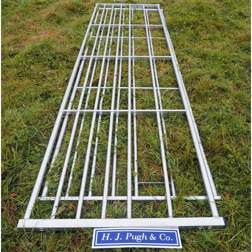 180 - Galvanised 7 bar gates 12ft - 1 + 13ft - 1