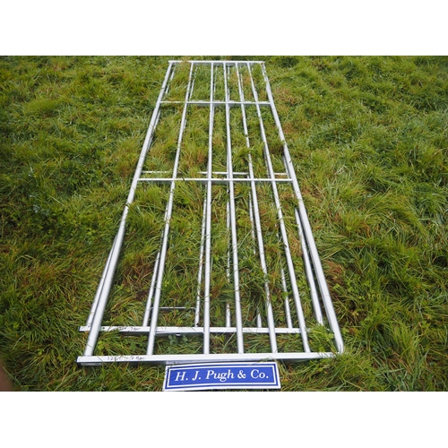 224 - Galvanised 7 bar gates 12ft - 2