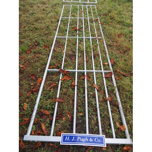 64 - Galvanised 7 bar gate 14ft - 1