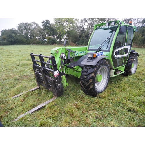 645 - Merlo Turbo Farmer.TF 35.7-120 Showing 3370 hours. Reg. WK65 CEN. In daily work. Comes with Strimech... 