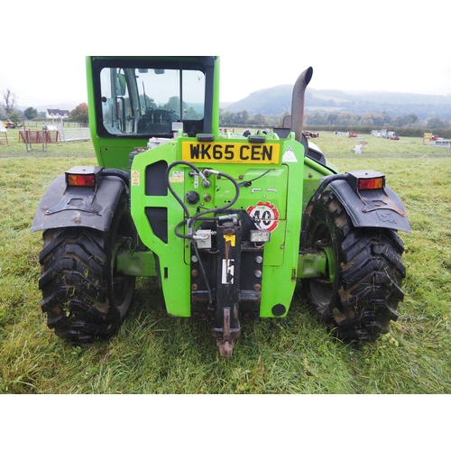 645 - Merlo Turbo Farmer.TF 35.7-120 Showing 3370 hours. Reg. WK65 CEN. In daily work. Comes with Strimech... 