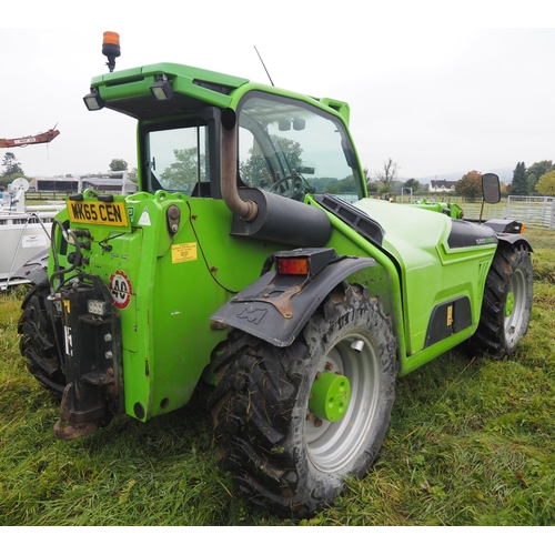 645 - Merlo Turbo Farmer.TF 35.7-120 Showing 3370 hours. Reg. WK65 CEN. In daily work. Comes with Strimech... 