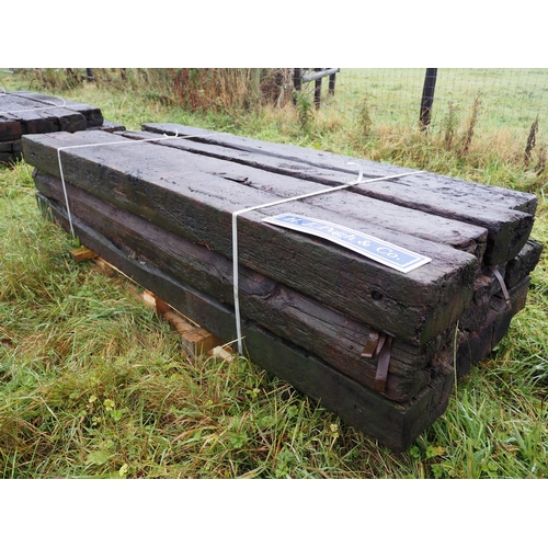 95 - Hardwood sleepers 8' x 10