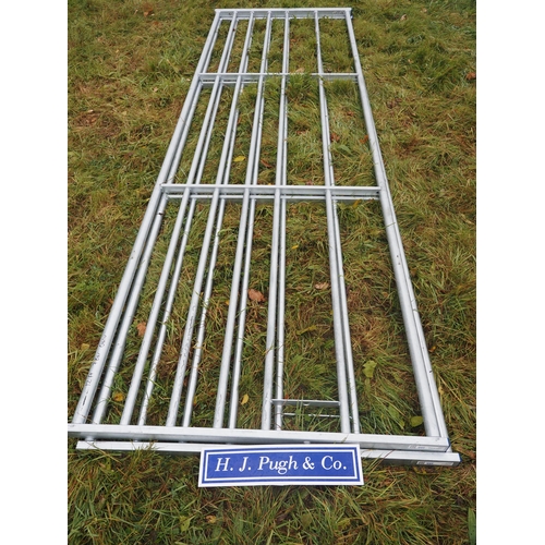 109 - Galvanised 7 bar gates 12ft - 2