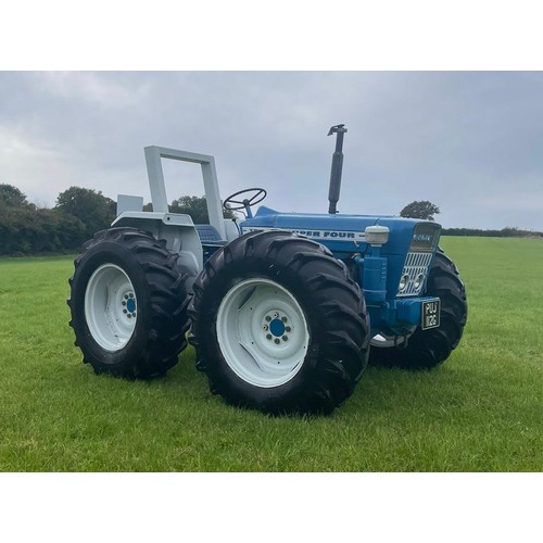 132 - Ford County 754 tractor. 1969. Fully restored. Runs and drives. Fitted with rare torque converter ge... 