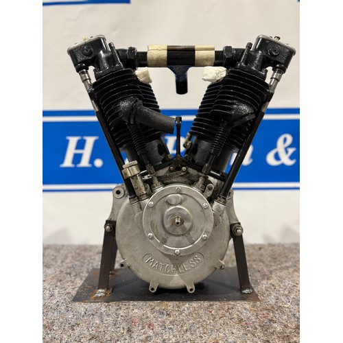 Matchless V-Twin 998cc engine. Inlet over exhaust. 1919/1920. Engine No. 64628