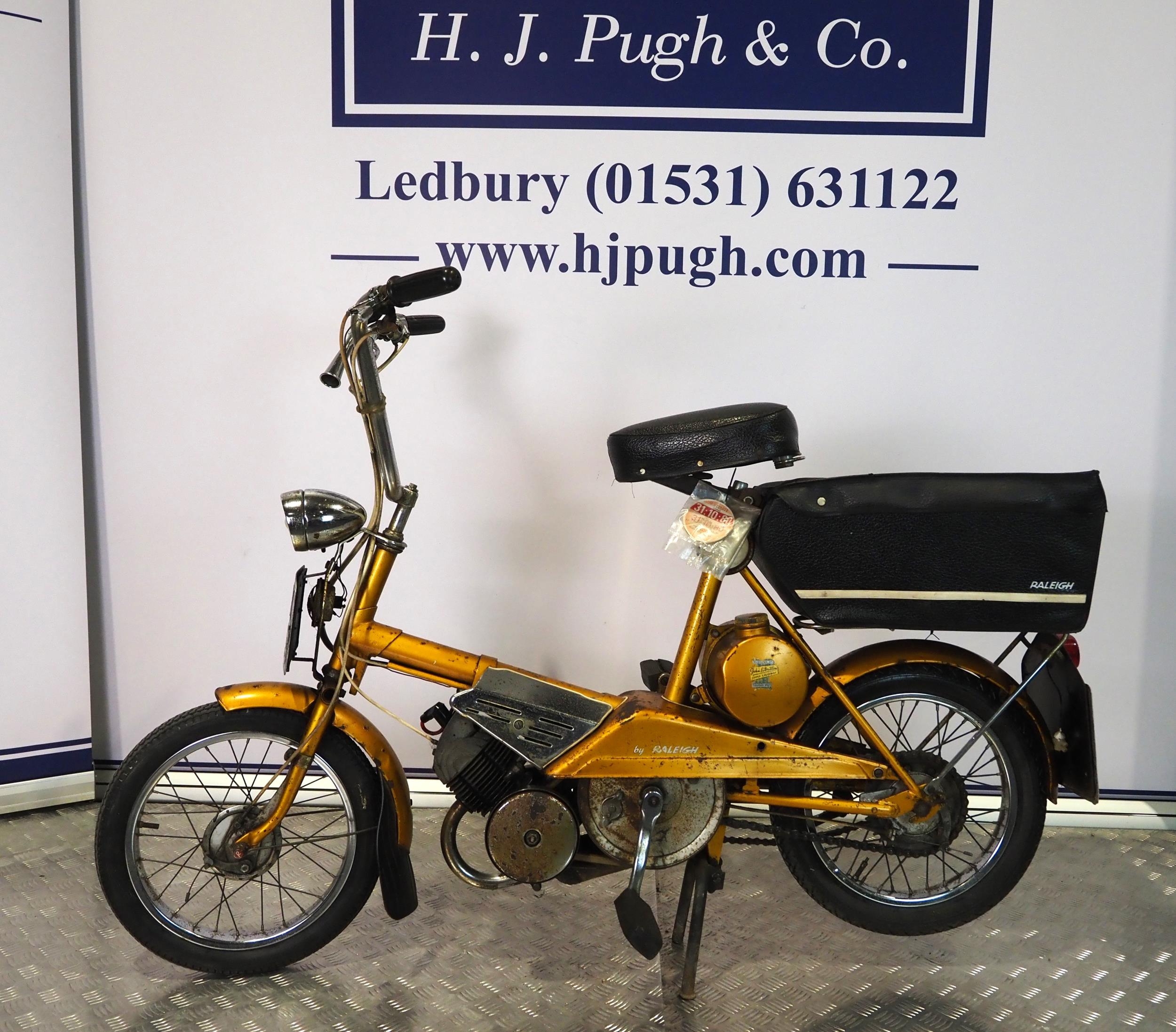 Raleigh Wisp autocycle. 1967. 50cc Part of a deceased estate. Engine ...