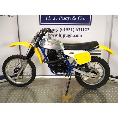 Suzuki 370 twin shock scrambler. Frame No. DR370-103250 Engine No