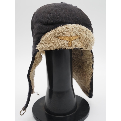 246 - WWII German army winter hat