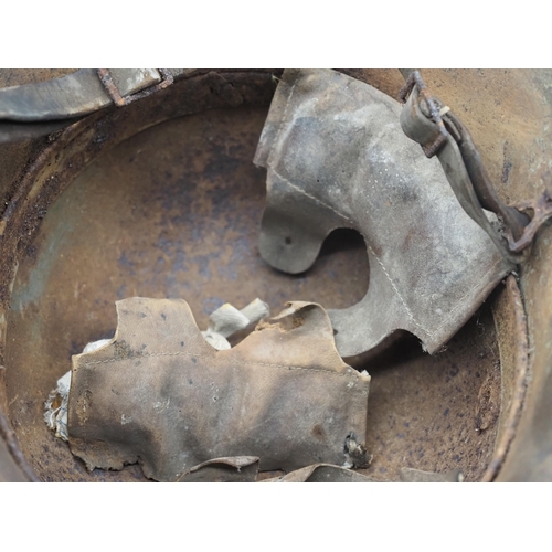 239 - WWI German Imperial M16 helmet with original turtle style camouflage