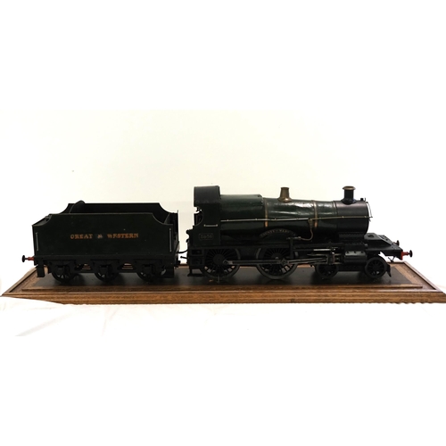 35 - Great Western Railway 3836 County of Warwick model steam locomotive and tender 43½