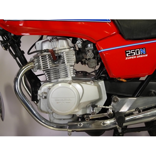 Honda CB250N Super Dream motorcycle. 1978. 249cc Runs and rides