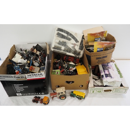 59 - Quantity of assorted model vehicles to include Dinky, Hornby locomotive, etc.