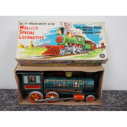 64 - Western Special Locomotive battery operated train in box