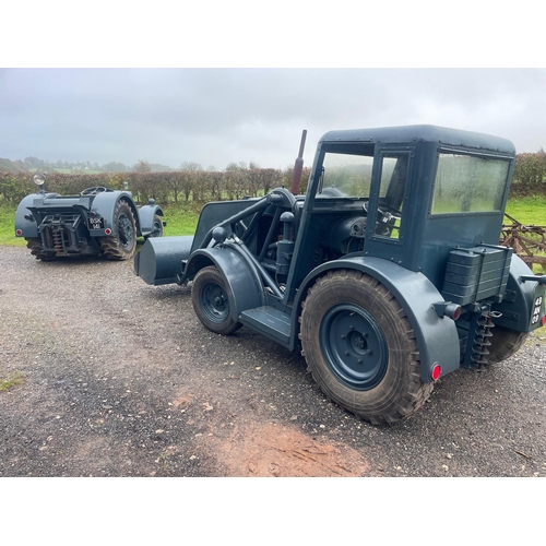 136 - David Brown Taskmaster Mobile Mechanical Shove tractor. 
This extremely rare tractor comes with a lo... 