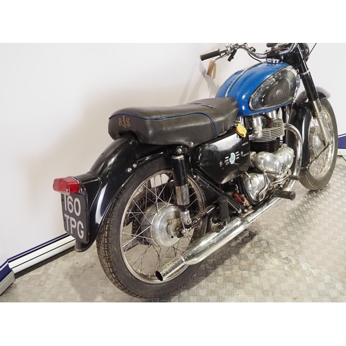 AJS 650 motorcycle. 1961. 650cc Frame No. A80104 Engine No. X6369 Runs ...