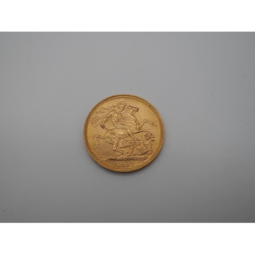 398 - 1893 Gold double sovereign. Approx. 16g