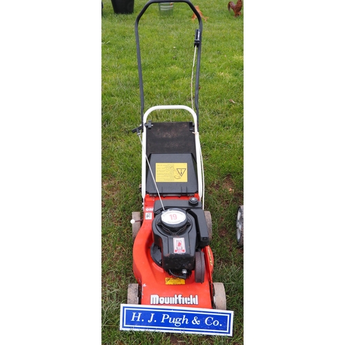 19 - Mountfield Emblem petrol rotary mower c/w grassbox