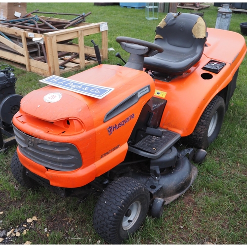 20 - Husqvarna CTH210XP petrol garden tractor. Key in office