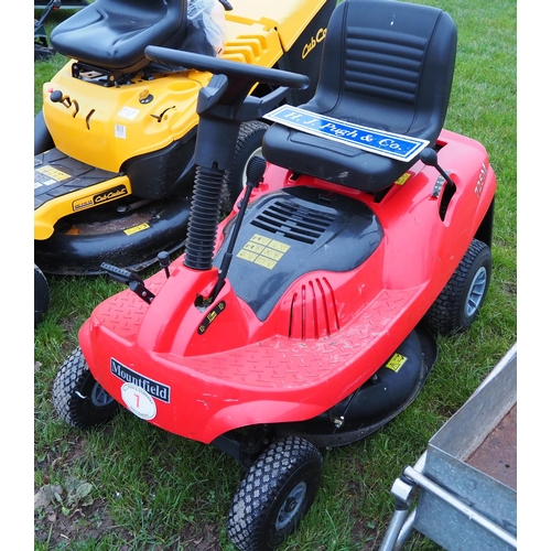 7 - Mountfield 725M petrol garden tractor. Key in office