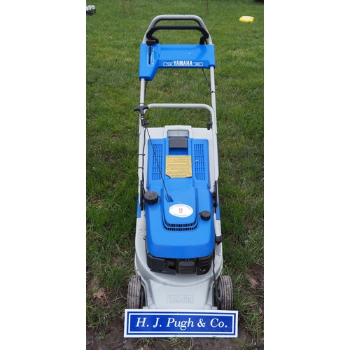 9 - Yamaha YLM342 petrol pedestrian mower c/w grassbox