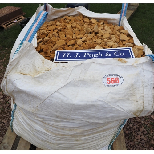 566 - Bag of Cotswold stone chippings