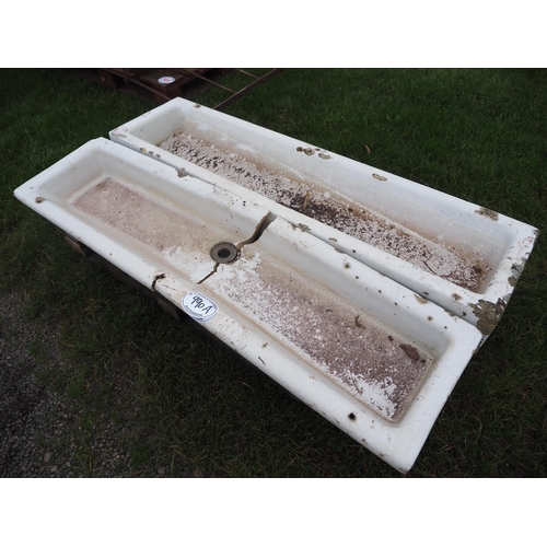 990A - Glazed sinks 5ft - 2 A/F