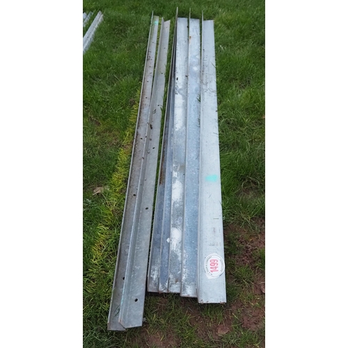 1499 - Galvanised angle 3.0m - 5 + 2